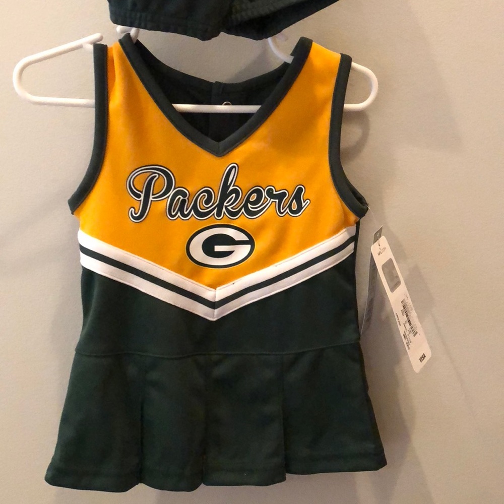 Green Bay Packers 12m cheerleader dress w/cover